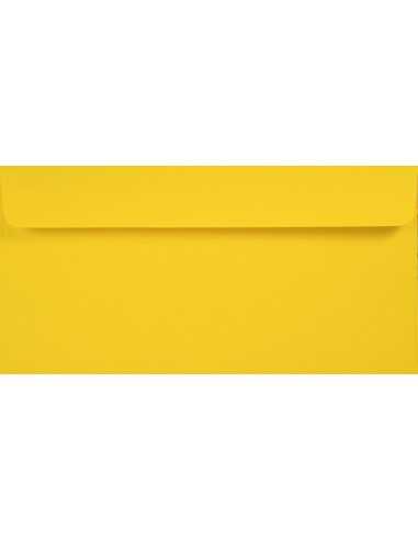 Enveloppe écologique colorée jaune DL (11x22cm) bande adhésive Kreative Sun 120g