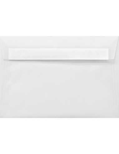 Enveloppe décorative transparente blanche C5 (16,2x22,9cm) bande adhésive Golden Star 110g