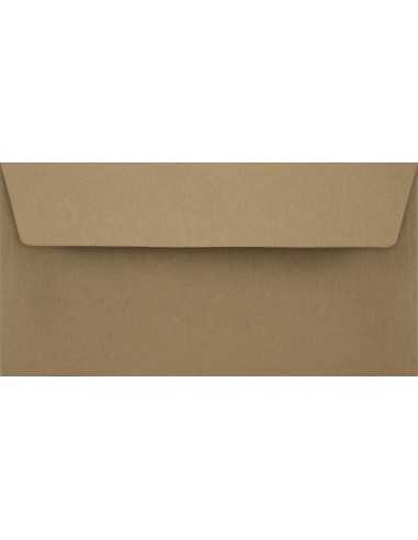 Enveloppe décorative unie écologique DL 11x22 HK EKO Kraft marron 100g