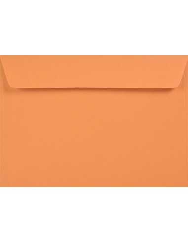 Enveloppe écologique colorée orange C6 (11,4x16,2cm) bande adhésive Kreative Mandarin 120g