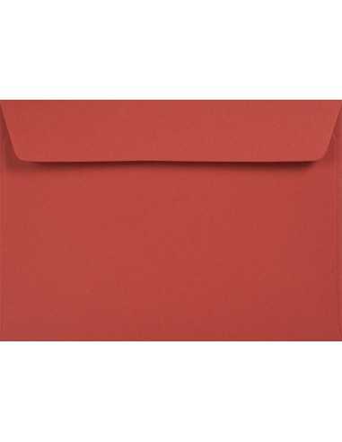 Enveloppe écologique colorée rouge C6 (11,4x16,2cm) bande adhésive Kreative Ruby 120g