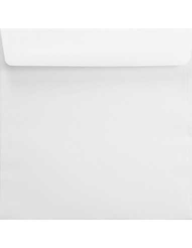 Enveloppe décorative carrée blanche K4 (17x17cm) bande adhésive Splendorgel 120g