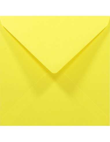 Enveloppe décorative couleur unie carré K4 14x14 NK Rainbow R18 sombre jaune 80g