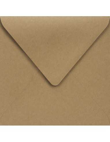 Enveloppe décorative unie écologique carré K4 15,5x15,5 NK EKO Kraft marron 100g