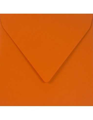 Enveloppe décorative couleur unie carré K4 15,3x15,3 NK Sirio Color Arancio orange 115g