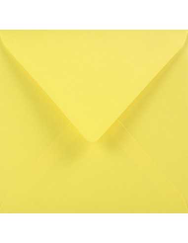 Enveloppe décorative couleur unie carré K4 15,3x15,3 NK Sirio Color Limone jaune 115g