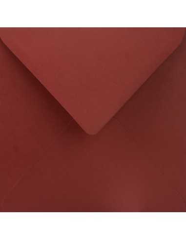 Enveloppe décorative couleur unie carré K4 15,3x15,3 NK Sirio Color Cherry bordeaux 115g