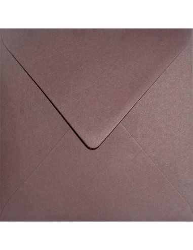 Enveloppe décorative couleur unie écologique carré K4 15,3x15,3 NK Keaykolour Port Wine bordeaux 120g