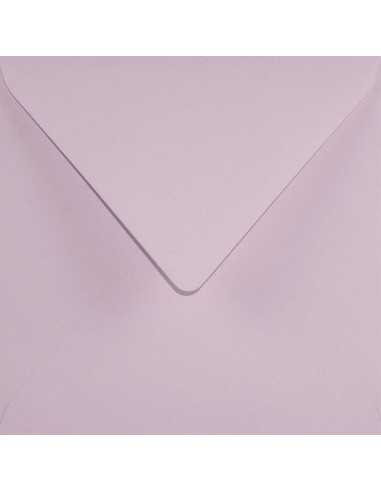 Enveloppe colorée lilas carrée (15,3x15,3cm) collage humide Burano Lilla 90g