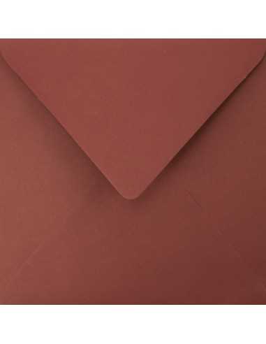 Enveloppe décorative couleur unie carré K4 15,3x15,3 NK Burano Bordeux bordeaux 90g