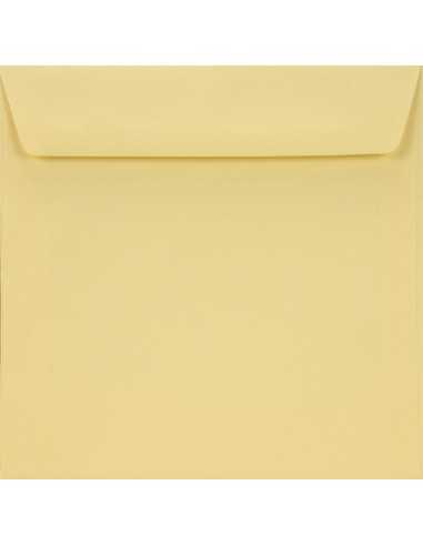 Enveloppe colorée crème carrée (15,5x15,5cm) collage humide Burano Camoscio 90g