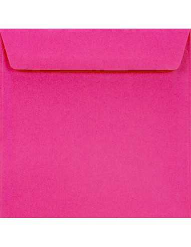 Enveloppe décorative couleur unie carré K4 15,5x15,5 HK Burano Rosa Shocking sombre rose 90g