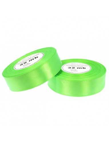 25mm WS8073 Ruban de satin néon vert 32mb