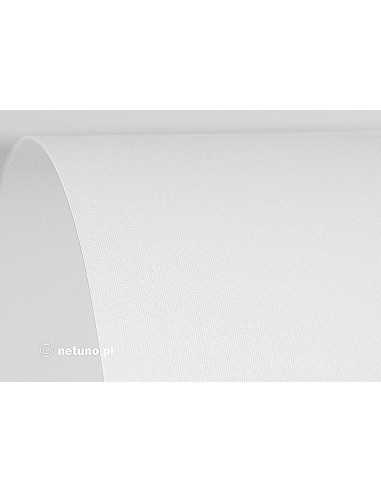 Papier décoratif texturé toile blanc 250g Aster White (61x86cm)