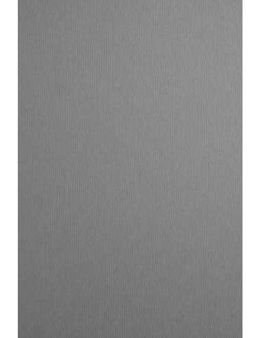 Papier coloré texturé gris à rayures 215g Nettuno Polvere - 10 feuilles A4