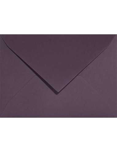 Enveloppe colorée écologique violet foncé B6 (12,5x17,5cm) collage humide Keaykolour Prune 120g