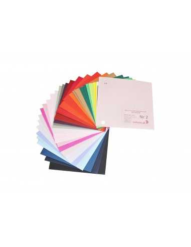 Échantillonnier de enveloppes carrées colorées