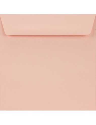 Enveloppe décorative couleur unie carré K4 15,5x15,5 HK Burano Rosa lumineux rose 90g