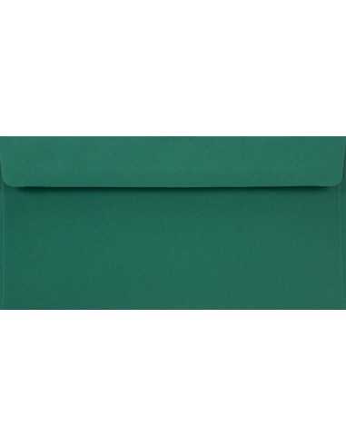 Enveloppe colorée verte foncée DL (11x22cm) bande adhésive Burano English Green 90g