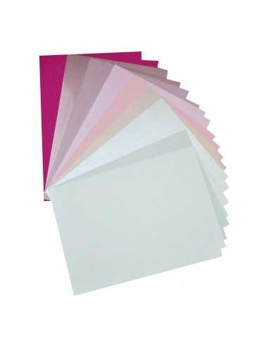 Set de papiers colorés rose - 20 feuilles A5