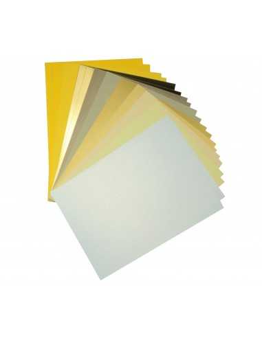 Ensemble papiers décoratifs coloré jaune em. 20A5