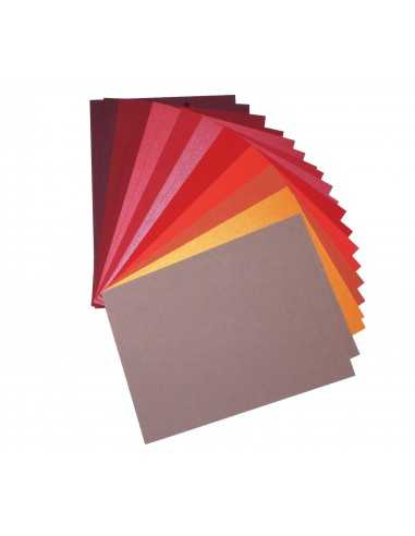 Set de papiers colorés rouge - 20 feuilles A5