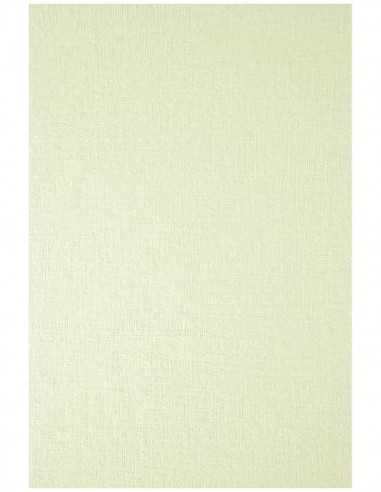 Papier texturé toile écru 185g Elfenbein Linen Chamois - 20 feuilles A5