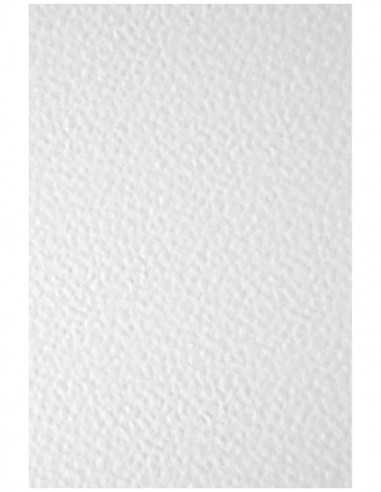 Papier texturé martelé blanc 246g Elfenbein Hamer White - 20 feuilles A5