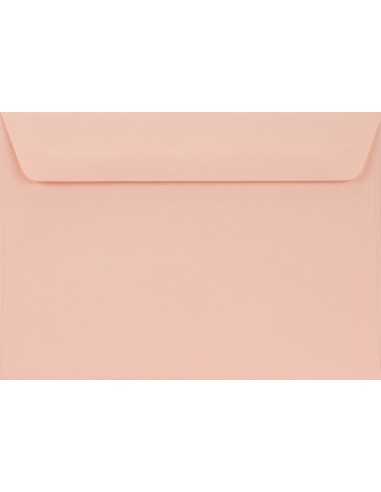 Enveloppe décorative couleur unie C6 11,4x16,2 HK Burano Rosa lumineux rose 90g