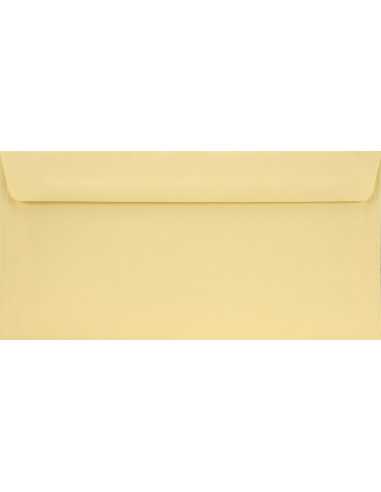 Enveloppe colorée crème DL (11x22cm) bande adhésive Burano Camoscio 90g