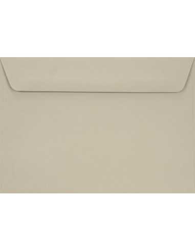 Enveloppe décorative couleur unie C6 11,4x16,2 HK Burano Grigio lumineux gris 90g