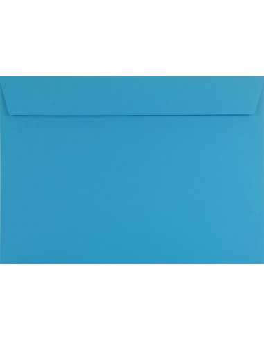 Enveloppe colorée bleue C4 (22,9x32,4cm) bande adhésive Design 120g