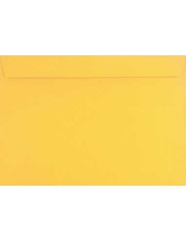 Enveloppe décorative couleur unie C4 22,9x32,4 HK Design jaune 120g