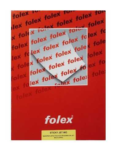 Film autocollant blanc pour imprimantes jet d'encre FOLEX SIVN - 10 feuilles A4