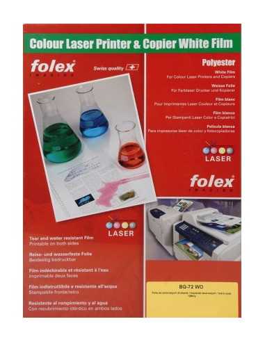 Film pour imprimantes laser blanc FOLEX BG-72WO - 50 feuilles SRA3