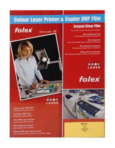 Film transparent pour imprimantes laser couleur FOLEX BG-72 - 10 feuilles A4