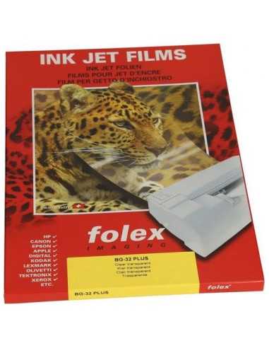 Film transparent pour imprimantes jet d'encre BG-32 PLUS - 50 feuilles A3