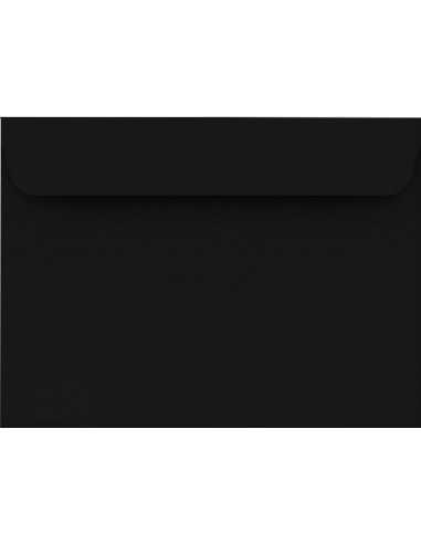 Enveloppe décorative couleur unie C6 11,4x16,2 HK Design noir 120g