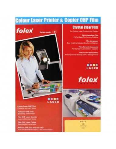 Film transparent pour imprimantes laser couleur FOLEX BG-72 - 10 feuilles A3