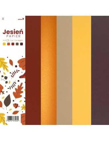 Set de papier coloré mix "Automne" - 25 feuilles A4