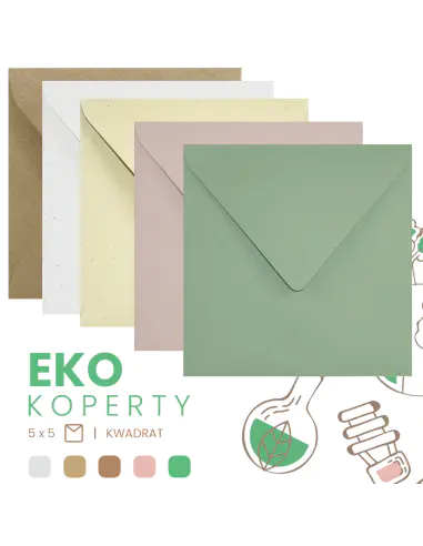 Ensemble enveloppes carré K4 NK Eko è 25pc.