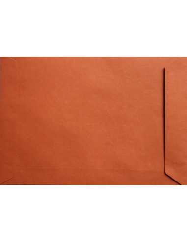 Enveloppe écologique orange C5 (16,2x22,9cm) bande adhésive Design Eko 110g