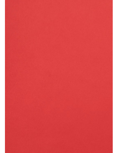 Papier décoratif de couleur unie Malmero Vermillon 120g rouge 70x100 R250