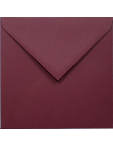 Enveloppe décorative de couleur unie K4 17x17 NK Malmero Palissandre bordeaux delta 120g