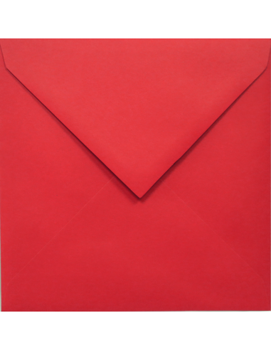 Enveloppe décorative de couleur unie K4 17x17 NK Malmero Vermillon rouge delta 120g