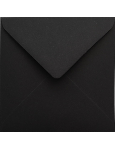 Enveloppe décorative de couleur unie carré K4 11x11 NK Malmero Noir noir delta 120g