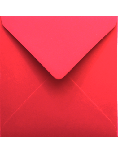 Enveloppe décorative de couleur unie carré K4 11x11 NK Malmero Vermillon rouge delta 120g